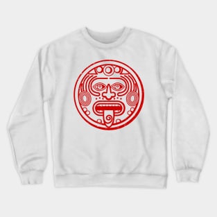 Latino art - Mayan - red design Crewneck Sweatshirt